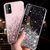 Fusion Glue Glitter Back Case Silikona Aizsargapvalks Apple iPhone 12 Pro Max Melns