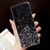 Fusion Glue Glitter Back Case Silikona Aizsargapvalks Apple iPhone 12 Pro Max Melns