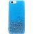 Fusion Glue Glitter Back Case Silikona Aizsargapvalks Priekš Huawei P40 Lite Zils