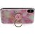 Fusion Marble Ring Back Case Silikona Aizsargapvalks Priekš Apple iPhone 11 Pro Rozā