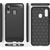 Fusion Trust Back Case Silikona Aizsargapvalks Priekš Samsung A215 Galaxy A21 Melns