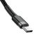 Baseus Cafule CATKLF-GG1 USB-C -> USB-C datu un uzlādes vads 60W / PD 3.0 / 100 cm melns