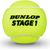 Tennis balls Dunlop STAGE 1 GREEN 3-tube ITF