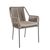 Садовая мебель ANDROS стол и 6 стульев (21174) 180x90xH75см, столешница: стекло, алюминиевая рама, цвет: серый