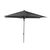 Зонт от солнца BALCONY D2,7м, push-up, алюминиевая ножка с порошковым покрытием, цвет: серый, материал: полиэстер, цвет: