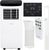 Mesko MS7928 White/Black 7000 BTU/h Mobilais gaisa kondicionieris