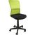 Рабочий стул BELICE 41x42xH83-93см, сиденье: ткань, цвет: чёрный, спинка: сетка, цвет: зелёный