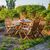 Dārza mēbeļu komplekts FINLAY, galds un 4 krēsli (13182), saliekams, koks: akācija, apdare: piesūcināts ar eļļu