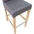 Bāra krēsls BOSTON 53x40xH108cm, pelēks Bāra krēsls