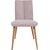 Chair NOVA 59x53,5xH92cm, grayish pink