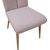 Ēdamistabas krēsls NOVA 59x53,5xH92cm, pelēcīgi rozā