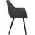 Krēsls NAOMI 61x60,5xH47/84cm, materiāls: audums, krāsa: gaiši brūna, kājas: melns metāls
