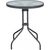 Стол BISTRO D60xH70cм, столешница: прозрачное закалённое волнистое стекло, металлический каркас, цвет: серый