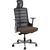 Biroja krēsls SPINELLY 70x70xH118-128cm, sēdvieta: audums, krāsa: taupe, atzveltne: tīklveida-audums, krāsa: pelēks