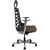 Рабочий стул SPINELLY 70x70xH118-128см, сиденье: ткань, цвет: таупэ, спинка: сетка-ткань, цвет: серый