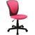 Рабочий стул BIANCA 42x51xH82-94см, сиденье и спинка: сетка / кожзаменитель, цвет: розовый/ тёмно-серый