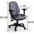Рабочий стул SAVONA 65x47xH96-108cм, сиденье: ткань, цвет: серый
