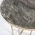 Kafijas galdiņš ASTORIA D60xH45cm, virsma: marmora stikls, tērauda kājas un rāmis, krāsa: šampanieša