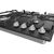 Gorenje Hob GW641EXB Gas, Number of burners/cooking zones 4, Mechanical, Black