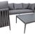 Garden furniture set BREMEN table, sofa and 2 chairs, grey