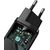 Baseus GaN CCCGAN2L-B01 Сетевое зарядное устройство USB / USB-C / 65W / 5A / Quick Charge 3.0 Черное