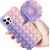 Fusion Pop it silikona aizsargapvalks Apple iPhone 12 / 12 Pro zils