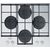 Ariston Hotpoint Hob HAGS 61F/WH Gas on glass, Number of burners/cooking zones 4, Mechanical, White