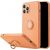 Mocco Pastel Ring Silicone Back Case Aizmugurējais Silikona Apvalks Priekš Apple iPhone 12 Max Oranžs