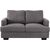 Dīvāns YORK 2-vietīgs 149x88xH85cm, materiāls: audums, krāsa: tumši pelēks
