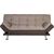 Dīvāns gulta ROXY 189x88xH91cm, pārklājuma materiāls, krāsa: bēša - brūna