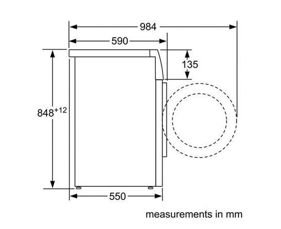 BOSCH WAB24166SN veļas mazgājamā mašīna