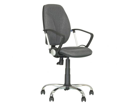Biroja krēsls NOWY STYL FOCUS LUX GTP CHROME pelēkā krāsa, C-38