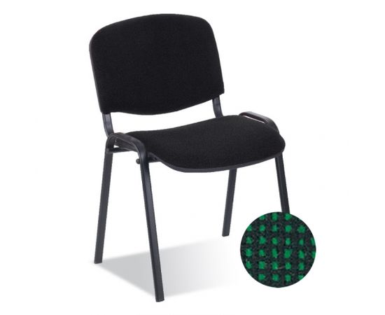 Krēsls СNOWY STYL ISO BLACK C-32, melns ar zaļu
