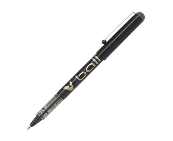 Pilot Tintes pildspalva V-ball Grip, ar ergonomisku satvēriena zonu,0,7 mm, melnā krāsā,1gab., blisterī