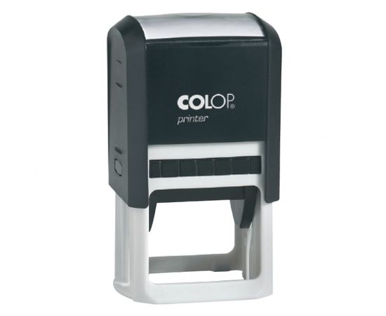 Zīmogs COLOP Printer Q43, melns korpuss, zils spilventiņš