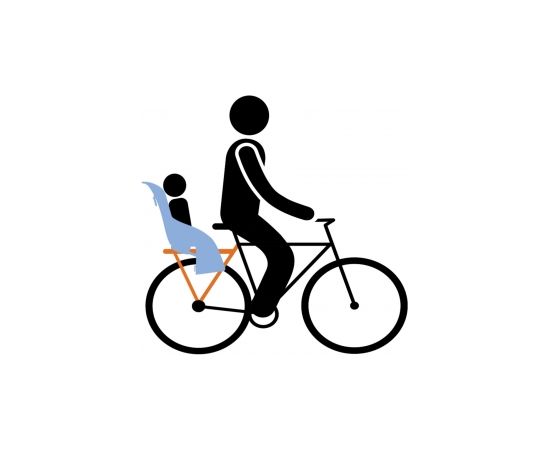Thule Yepp Maxi Easy Fit balts bērnu velosipēdu sēdeklis