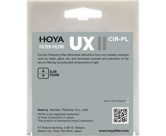 Hoya Filters Hoya filter circular polarizer UX II 77mm