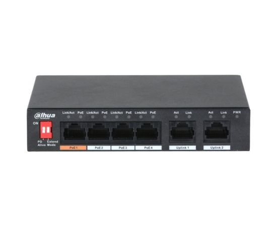 Switch|DAHUA|PFS3006-4ET-60|Type L2|PoE ports 4|60 Watts|DH-PFS3006-4ET-60-V2