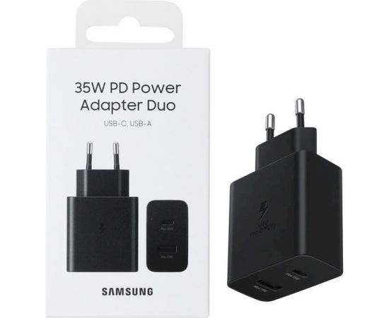 Зарядное устройство Samsung EP-TA220NBEGEU USB-C / 3A / 35W / черный