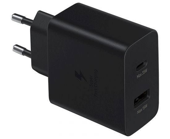 Зарядное устройство Samsung EP-TA220NBEGEU USB-C / 3A / 35W / черный