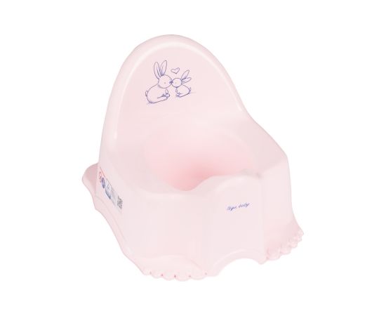 Bērnu podiņš muzikālais ECO RABBITS pink TegaBaby PO-059