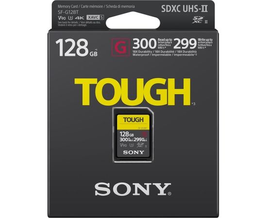 Sony карта памяти SDXC 128GB G Tough UHS-II U3 V90