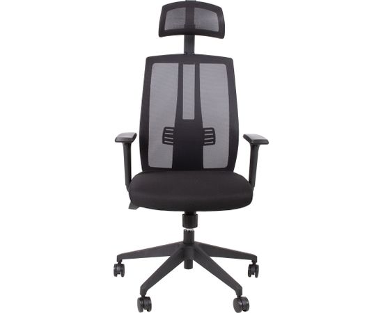 Biroja krēsls VEGA 63x58,5xH112,5-119,5cm, melns