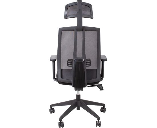 Biroja krēsls VEGA 63x58,5xH112,5-119,5cm, melns