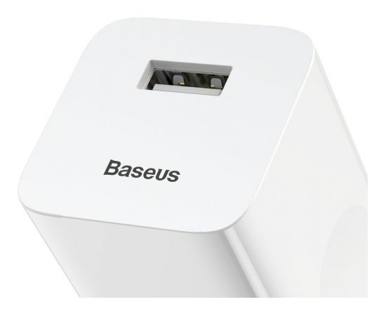 Baseus CCALL-BX02 сетевое зарядное устройство USB / 24W / 3A / Quick Charge 3.0 / белое