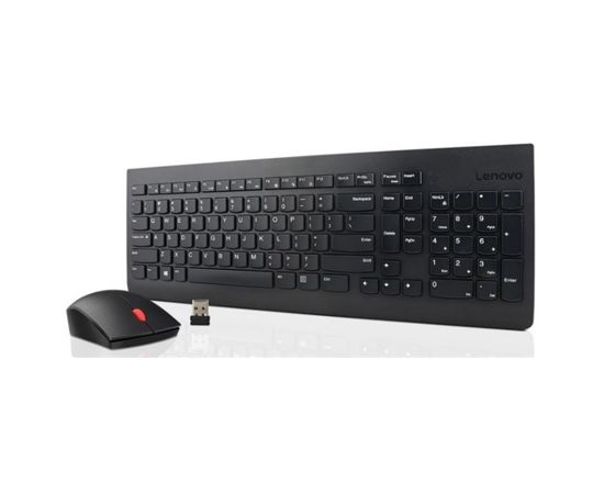 Lenovo 4X30M39487 Essential Keyboard and Mouse Combo,  Wireless, Yes, No, Black, Wireless connection