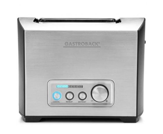 Gastroback Toaster PRO 2S 42397  Stainless Steel/ black, Stainless steel, 950 W, Number of slots 2, Number of power levels 9, Bun warmer included