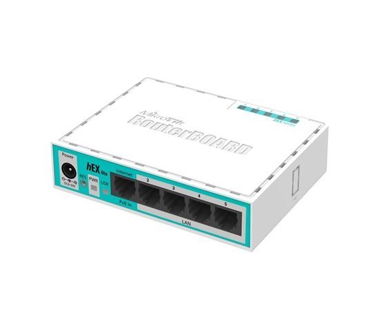 MikroTik RB750R2 hEX lite 10/100 Mbit/s, Ethernet LAN (RJ-45) ports 5