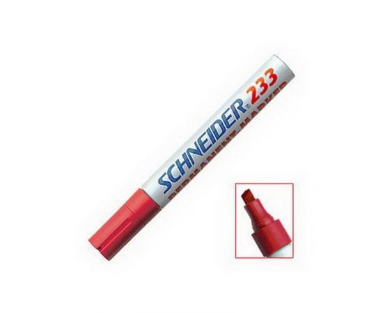 Noturīgais marķieris SCHNEIDER Maxx 233 slīps, 1-5 mm, sarkans