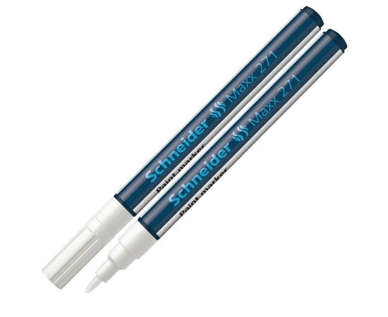 Noturīgais marķieris SCHNEIDER PAINT MARKER Maxx 271, 1-2mm, konisks, balts